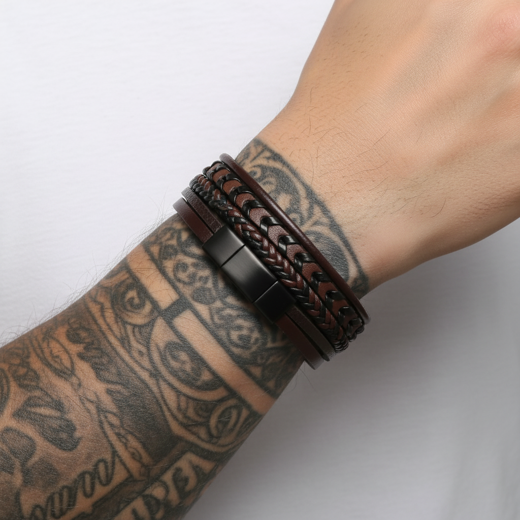 Armband am tätowierten Arm