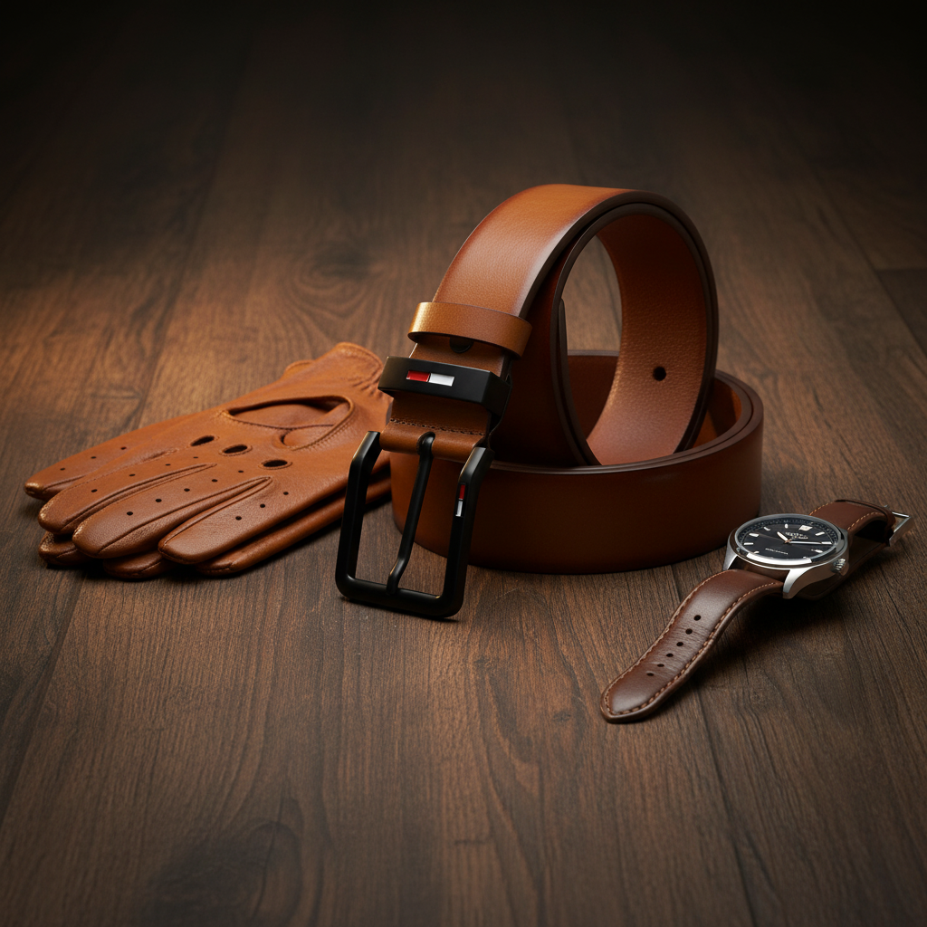 Gürtel Flat Lay
