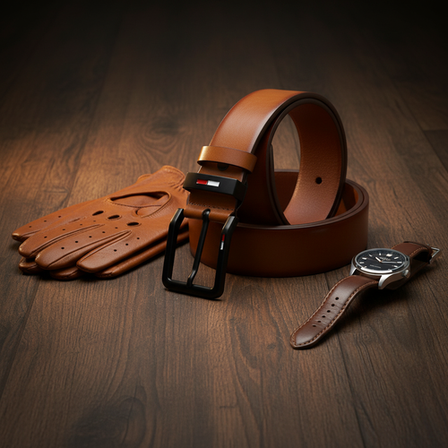 Gürtel Flat Lay