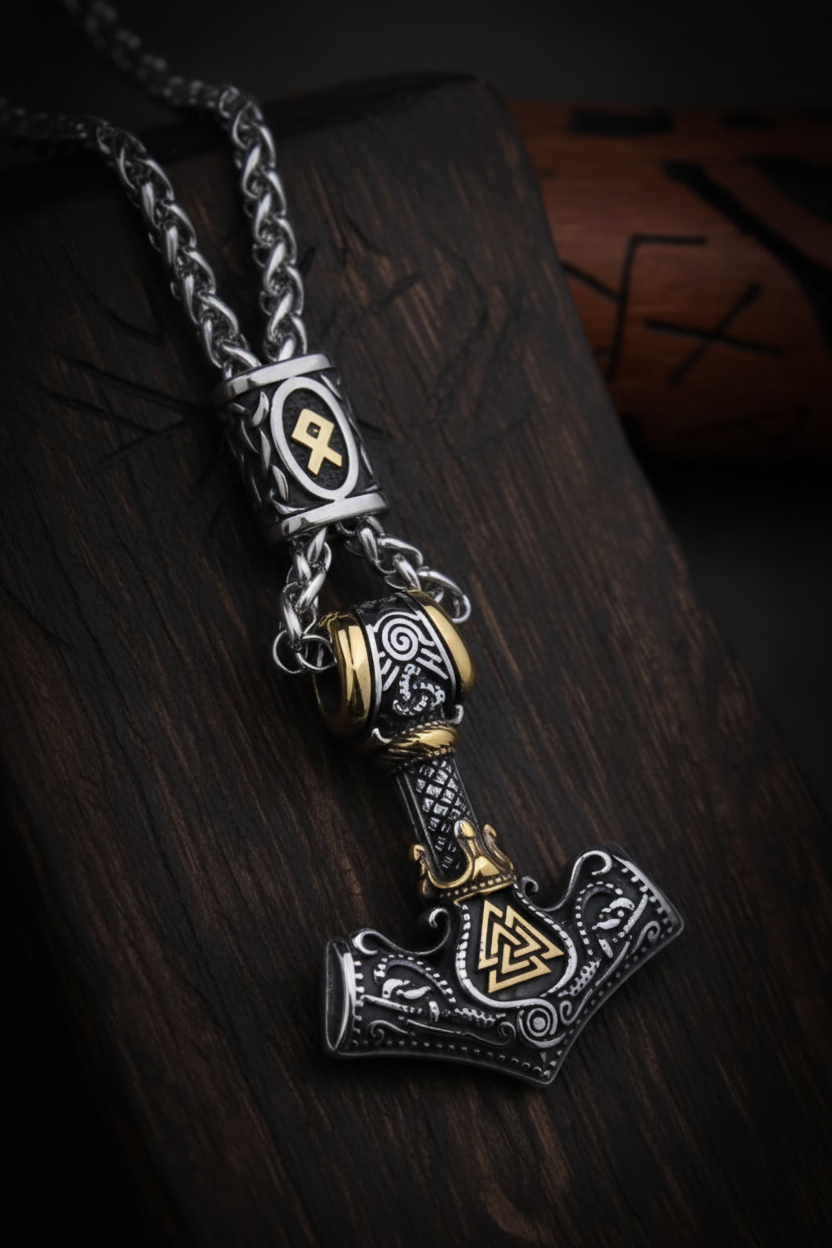 Mjolnir dunkles Holz
