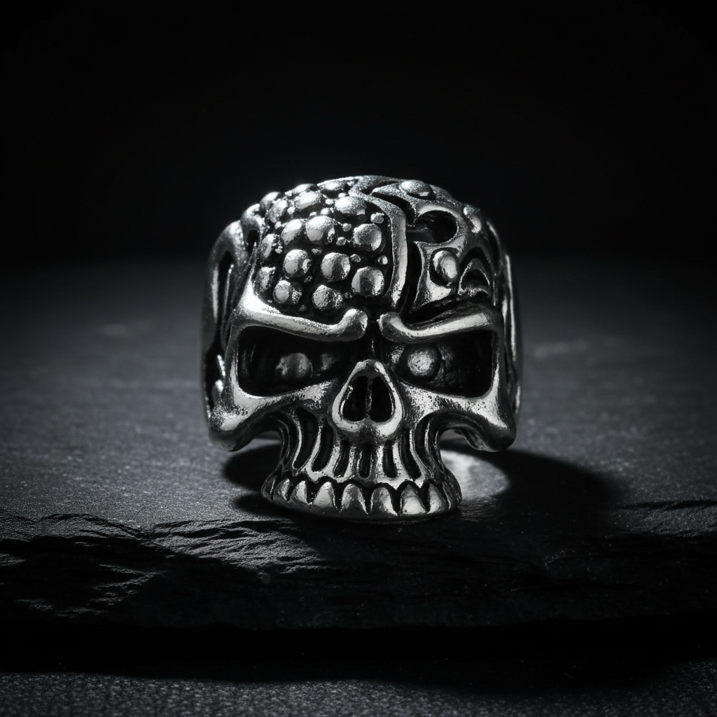 Totenkopf Ring Front